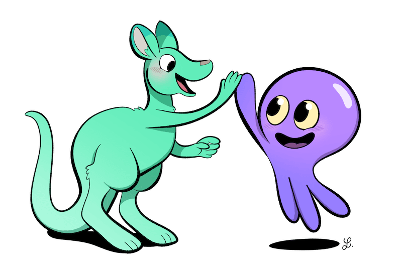 Gropuaroo + Airbyte logos