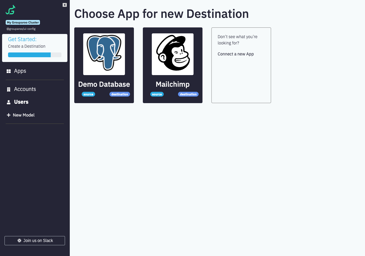 UI Config: Choose App