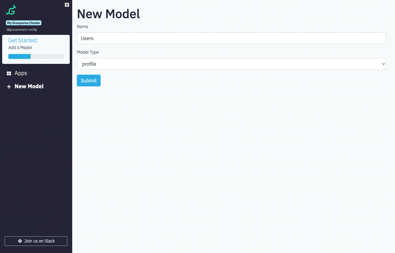 UI Config: Add Model