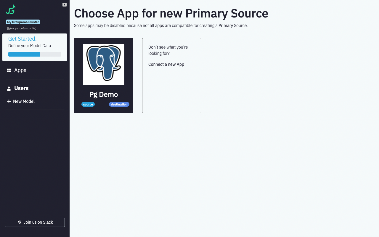 UI Config: Choose App