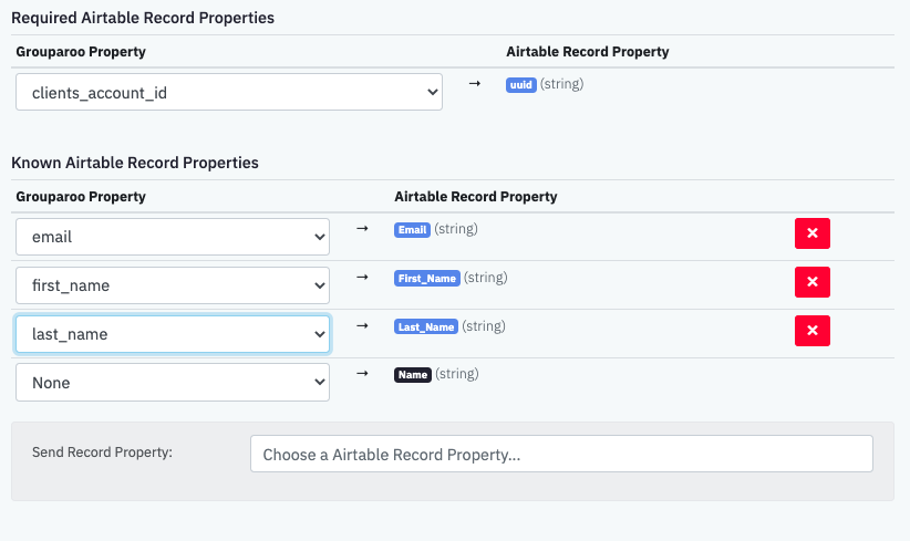 Airtable Export Records Properties