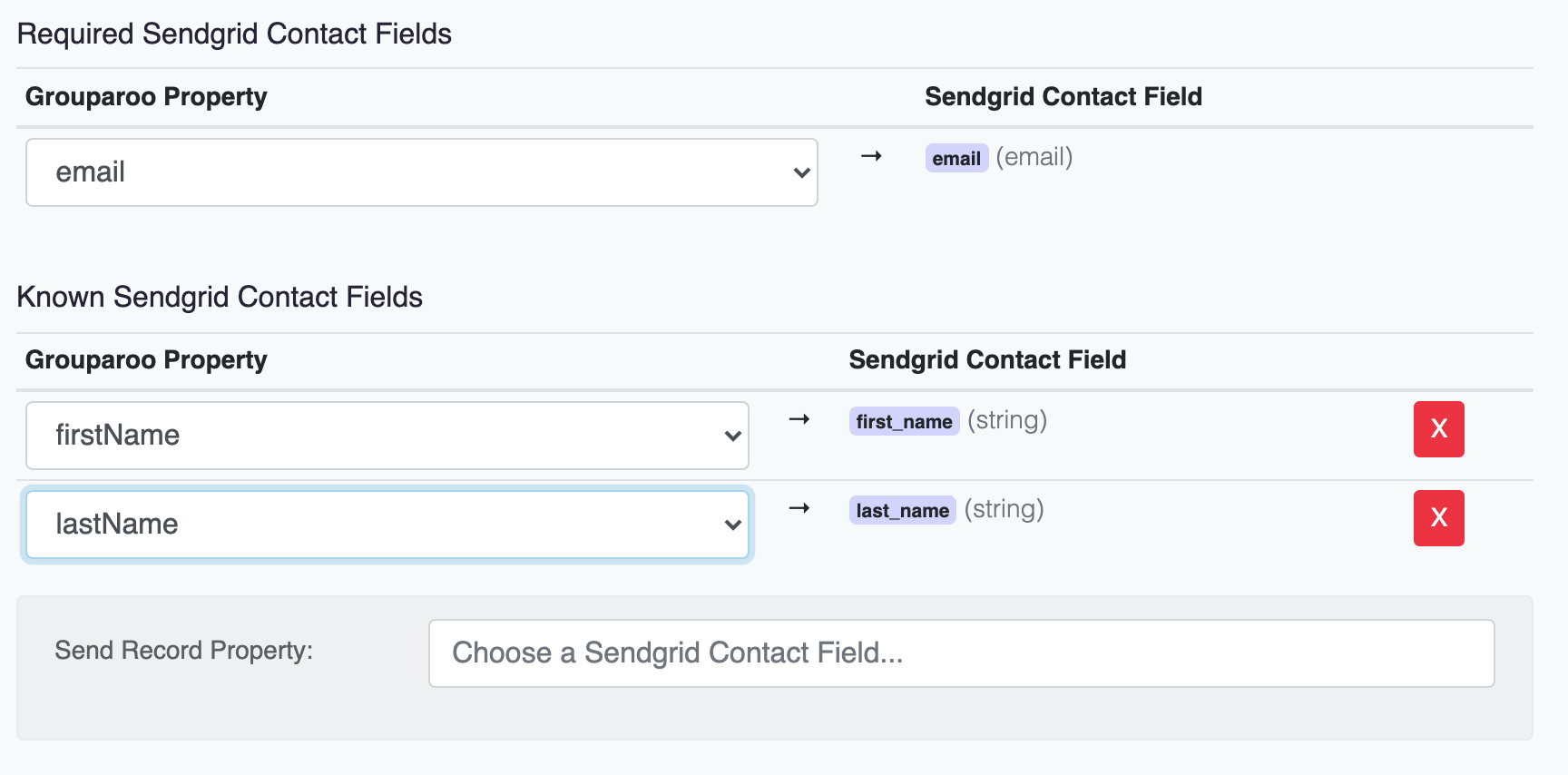 SendGrid Export Contacts Record Data